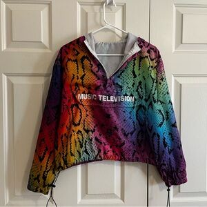 MTV multicolored Snake Print Windbreaker